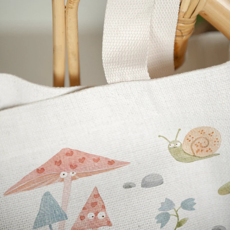 Tote bag Naissance Anse en toile Le petit monde de la forêt