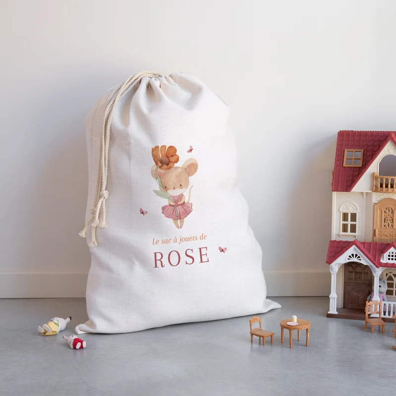 Sac de rangement Naissance Grand format Lilli la souris