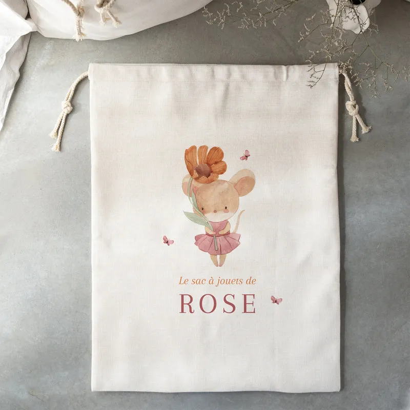 Sac de rangement Naissance Grand format Lilli la souris