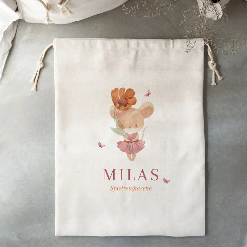 Sac de rangement Naissance Grand format Lilli la souris