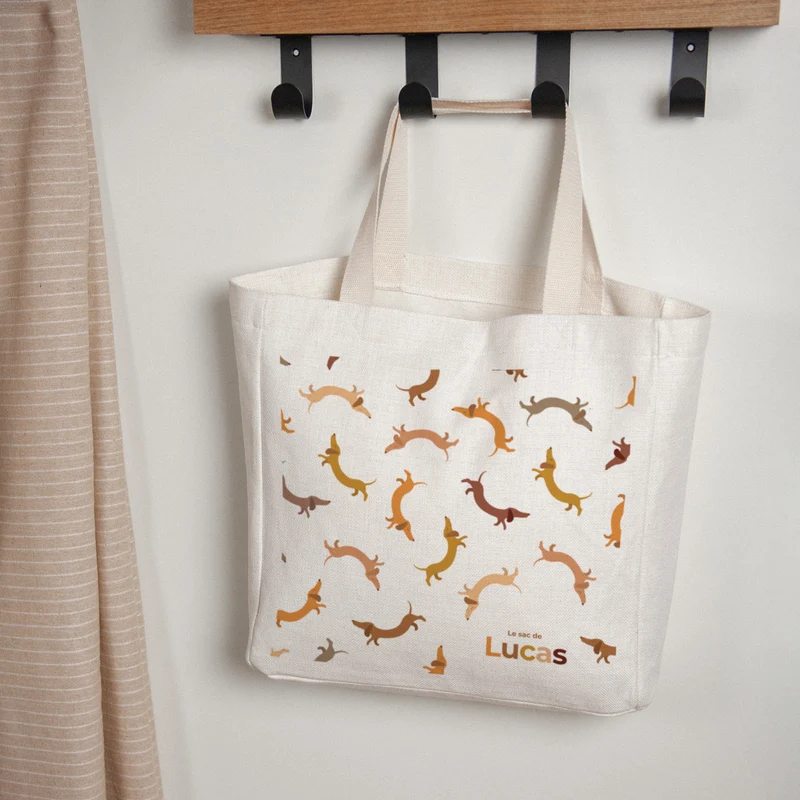 Tote bag Naissance Anse en toile Hot Dog