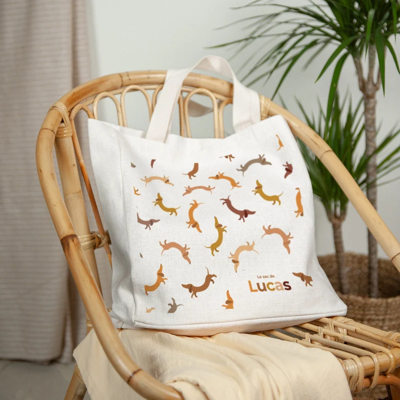 Tote bag Naissance Anse en toile Hot Dog