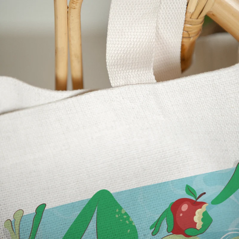 Tote bag Anse en toile Cool frog box