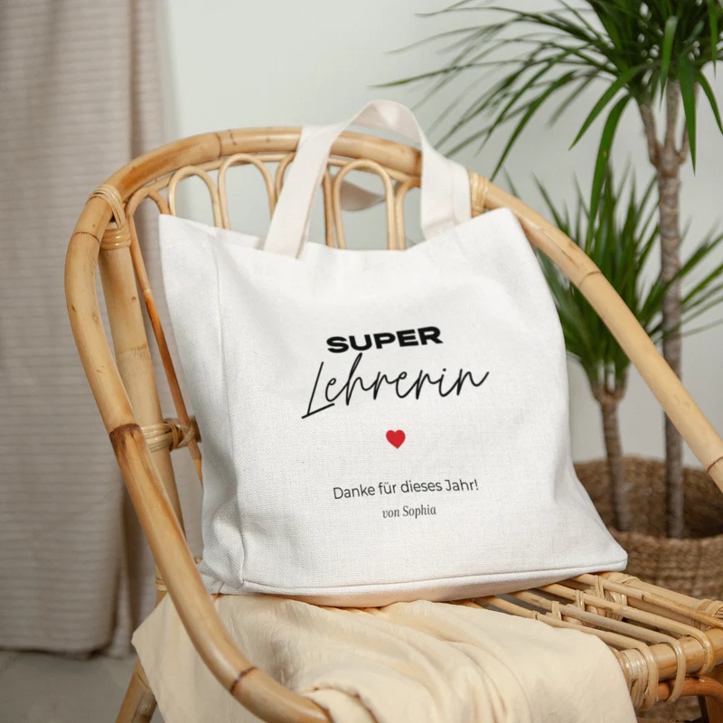 Tote bag Objets Anse en toile Merci Maîtresse III