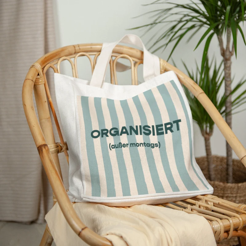 Tote bag Objets Anse en toile Organisée