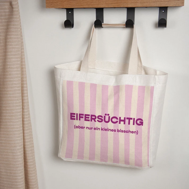Tote bag Objets Anse en toile Jalouse