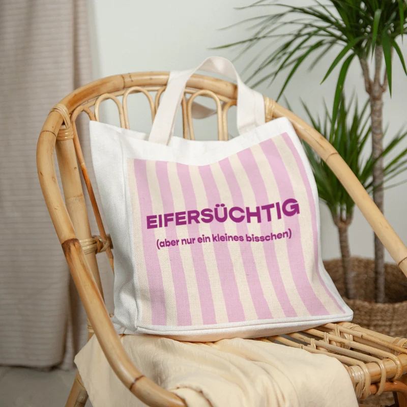 Tote bag Objets Anse en toile Jalouse