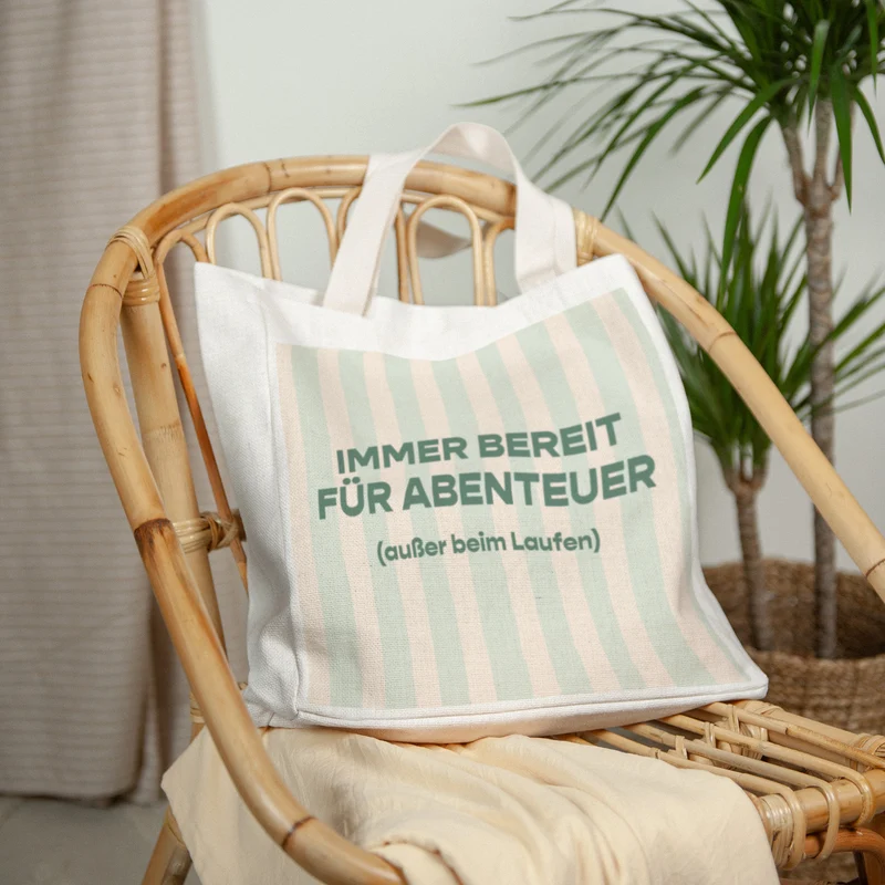 Tote bag Objets Anse en toile Toujours partante