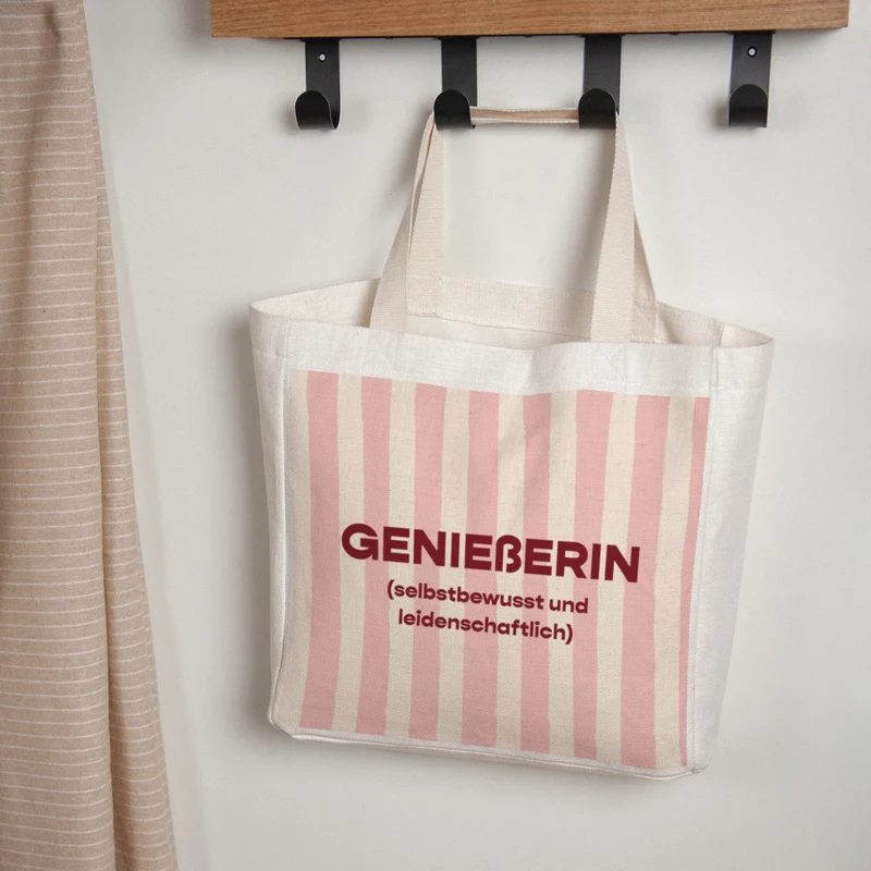 Tote bag Objets Anse en toile Gourmande