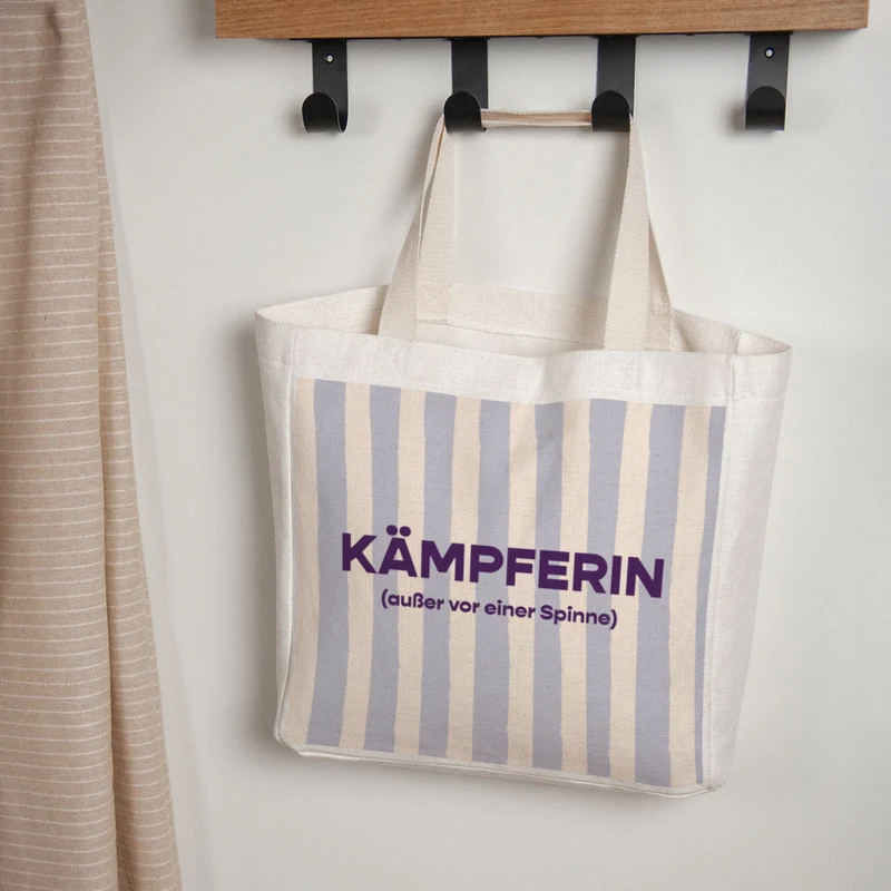 Tote bag Objets Anse en toile Courageuse