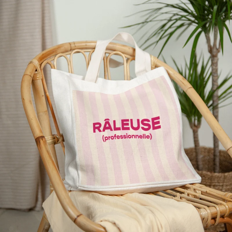 Tote bag Objets Anse en toile Râleuse