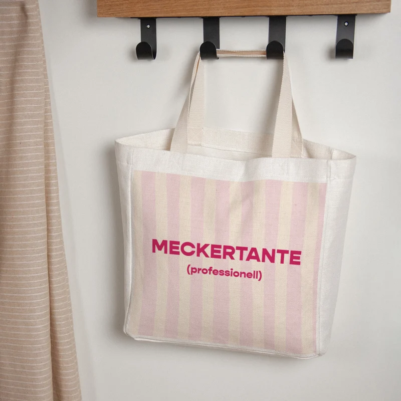 Tote bag Objets Anse en toile Râleuse