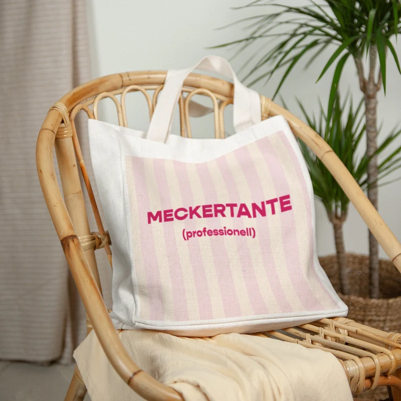 Tote bag Objets Anse en toile Râleuse