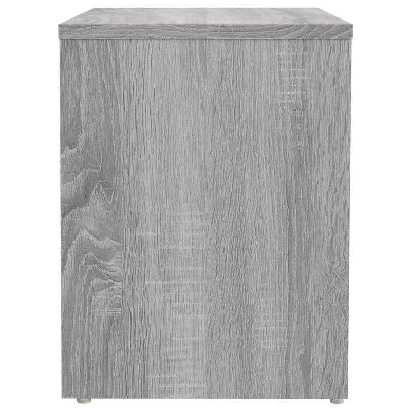 Table de chevet avec étagères 40 x 30 x 40 cm bois d'ingénierie gris DEC034598
