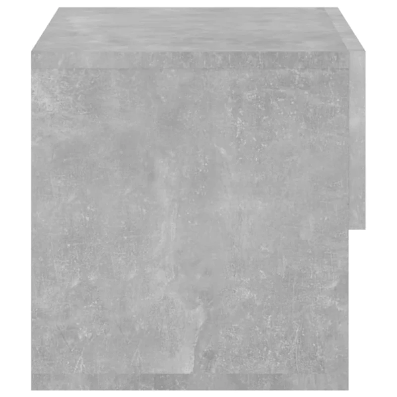 Table de chevet murale 46 x 29,5 x 30 cm en bois d'ingénierie gris DEC034292