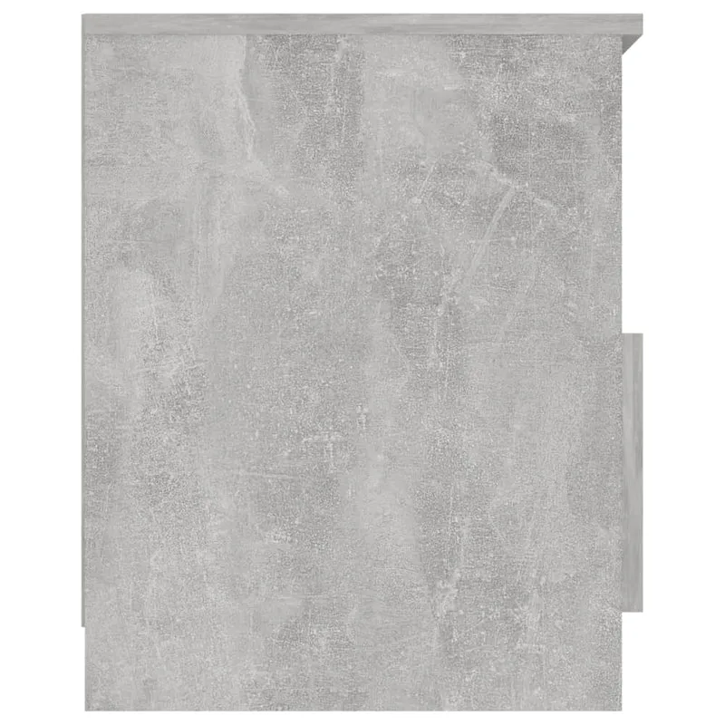 Table de chevet avec tiroir et compartiment de rangement 40 x 40 x 50 cm aggloméré gris DEC034018