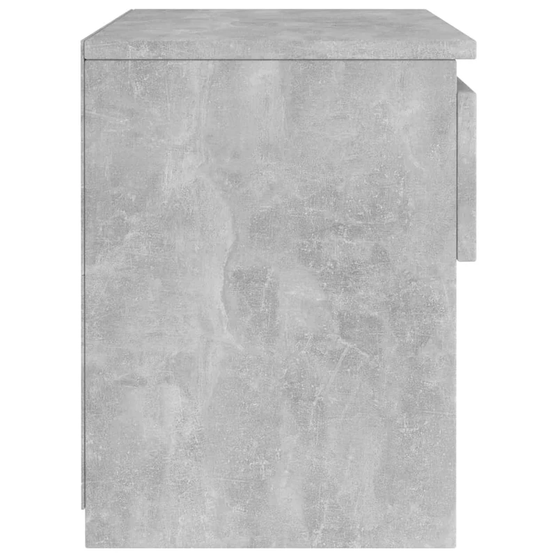 Table de chevet avec tiroir et compartiment 40 x 30 x 39 cm aggloméré gris DEC033975