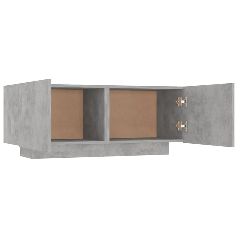 Table de chevet avec compartiments de rangement avec portes 100 x 35 x 40 cm bois d'ingénierie gris DEC033964