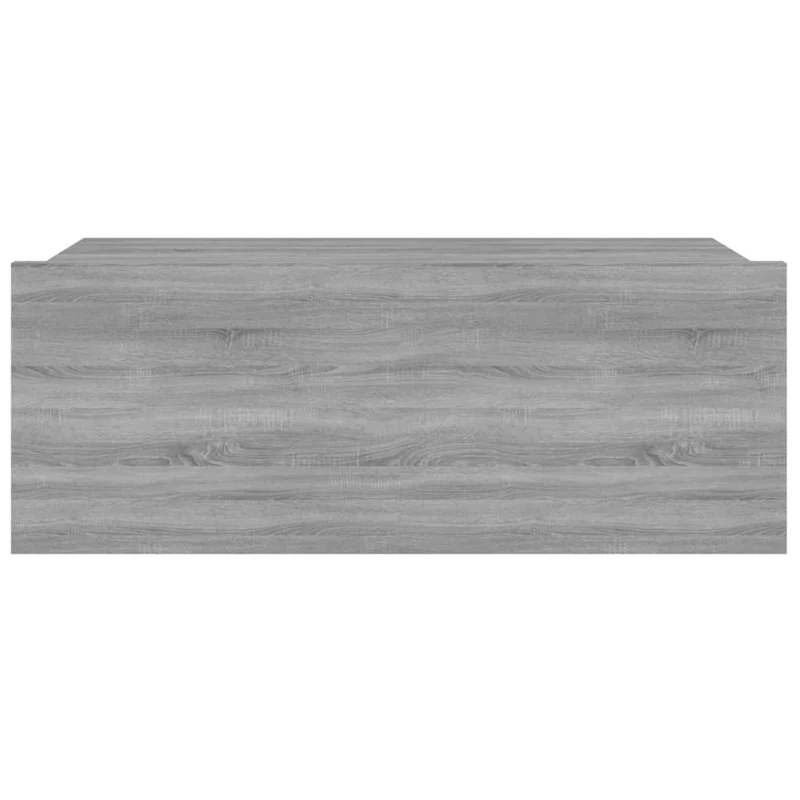 Table de chevet murale avec tiroir 40 x 30 x 15 cm bois d'ingénierie gris DEC033930
