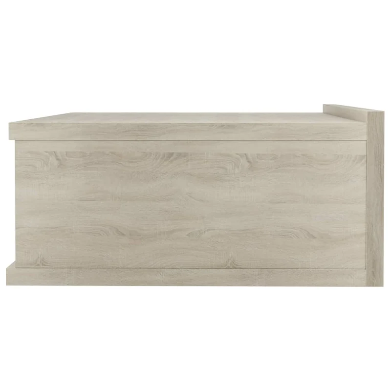 Table de chevet murale avec tiroir 40 x 30 x 15 cm en bois d'ingénierie couleur chêne DEC033924
