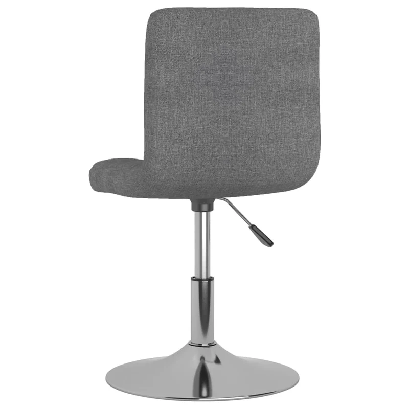 Lot de 2 tabourets de bar chaise de comptoir siège pivotant hauteur réglable en tissu gris clair DEC025231