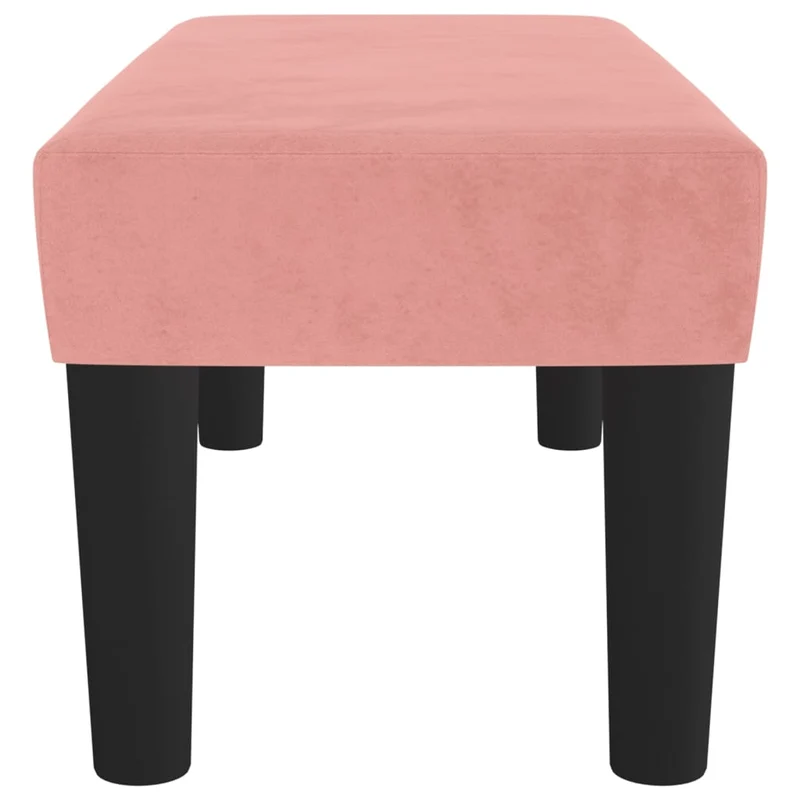 Banc bout de lit 70 x 30 x 30 cm en velours rose DEC024684