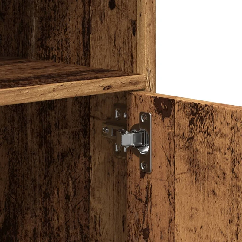 Meuble de bureau sur roulettes meuble d'appoint 60 x 48 x 81 cm bois d'ingénierie marron DEC024498