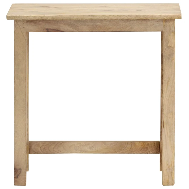 Lot de 3 tables d'appoint gigognes en bois solide de manguier DEC032712