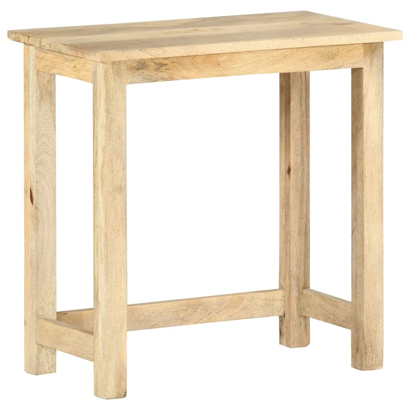 Lot de 3 tables d'appoint gigognes en bois solide de manguier DEC032712
