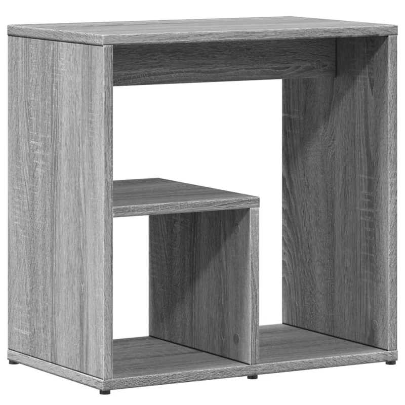 Meuble d'appoint support de plante 50 x 30 x 50cm en bois d'ingénierie gris DEC032648
