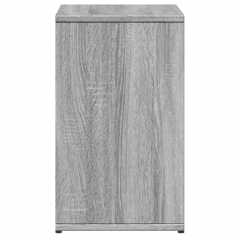 Meuble d'appoint support de plante 50 x 30 x 50cm en bois d'ingénierie gris DEC032648