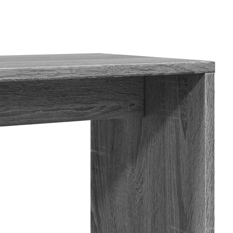 Meuble d'appoint support de plante 50 x 30 x 50cm en bois d'ingénierie gris DEC032648