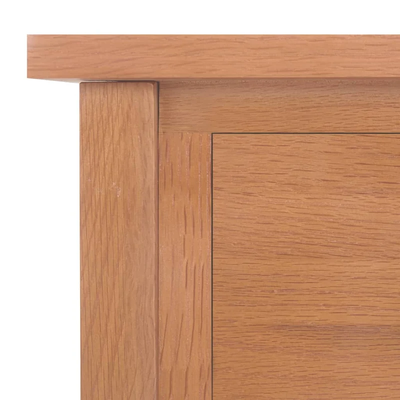 Table d'appoint avec tiroir et étagère 35 x 27 x 55 cm en bois de chêne DEC032580