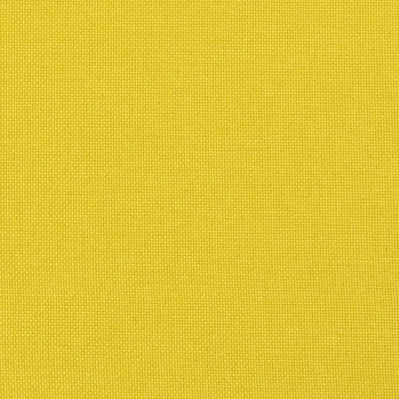 Repose-pieds tabouret bout de lit 60 x 50 x 41 cm tissu jaune DEC030365