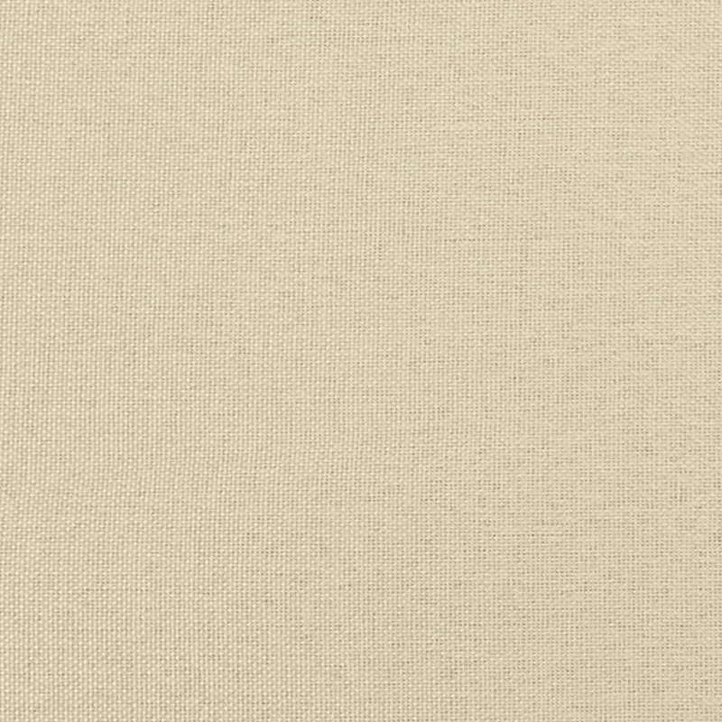 Repose-pieds tabouret bout de lit 60 x 50 x 41 cm en tissu crème DEC030143