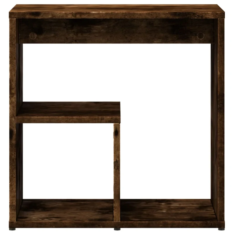 Lot de 2 tables d'appoint support plantes 50 x 30 x 50 cm bois d'ingénierie marron DEC032619