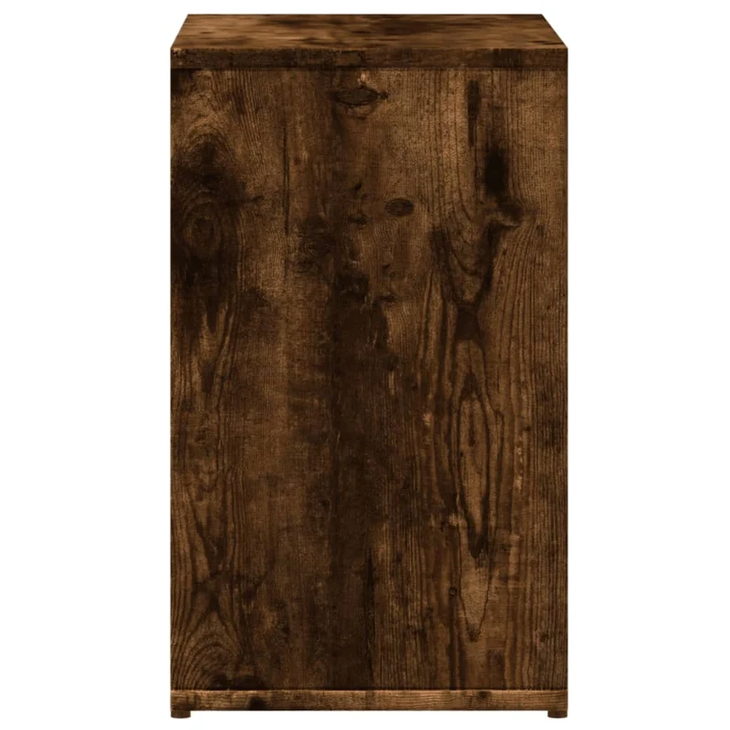 Lot de 2 tables d'appoint support plantes 50 x 30 x 50 cm bois d'ingénierie marron DEC032619