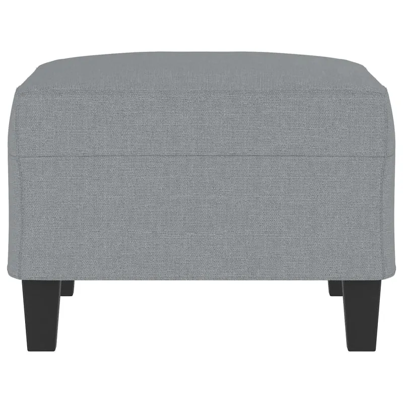 Repose-pieds tabouret 70 x 55 x 41 cm en tissu gris DEC030253