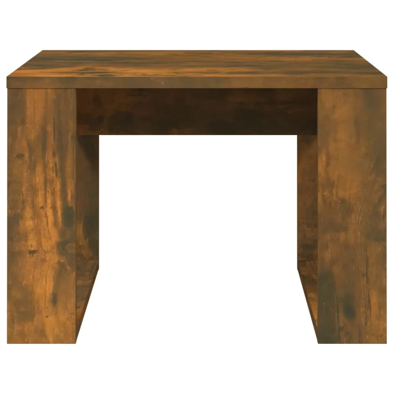 Table d'appoint table basse 50 x 50 x 35 cm en bois d'ingénierie marron DEC032393
