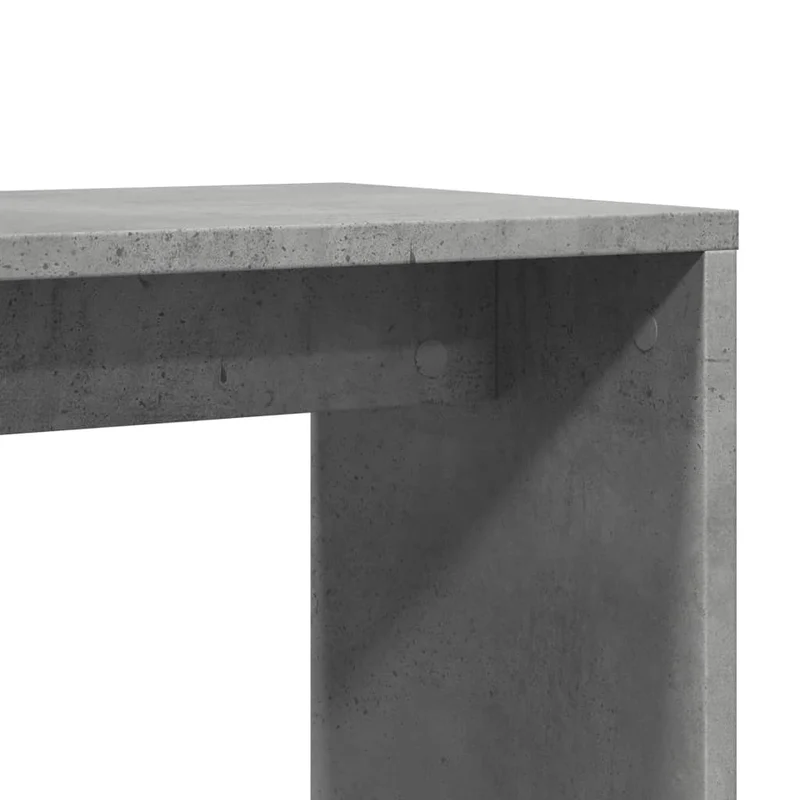 Lot de 2 tables d'appoint support de plantes 50 x 30 x 50 cm bois d'ingénierie gris DEC032635