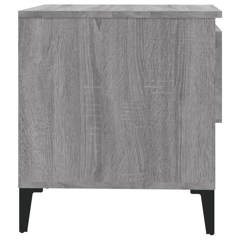 Table d'appoint table basse avec tiroir 50 x 46 x 50 cm bois d'ingénierie gris DEC032535