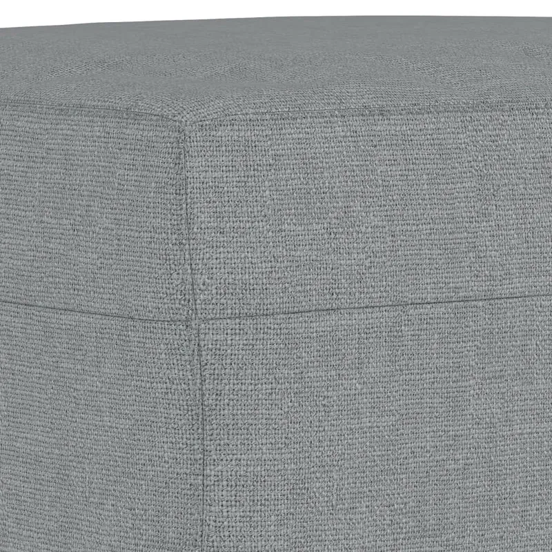 Repose-pieds tabouret 60 x 50 x 41 cm tissu gris DEC030228