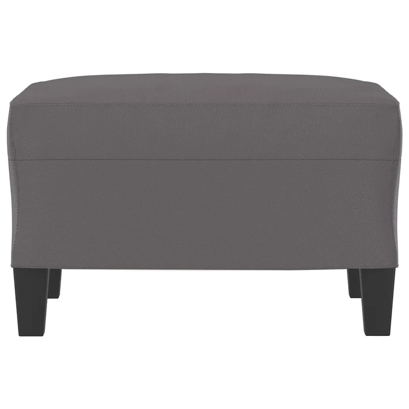 Repose-pieds tabouret 60 x 50 x 41 cm en PVC gris DEC030194