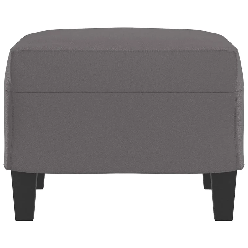 Repose-pieds tabouret 60 x 50 x 41 cm en PVC gris DEC030194