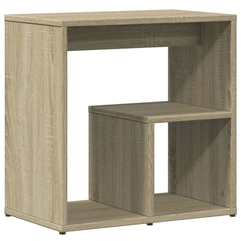 Lot de 2 tables d'appoint 50 x 30 x 50 cm bois ingénierie couleur chêne DEC032629
