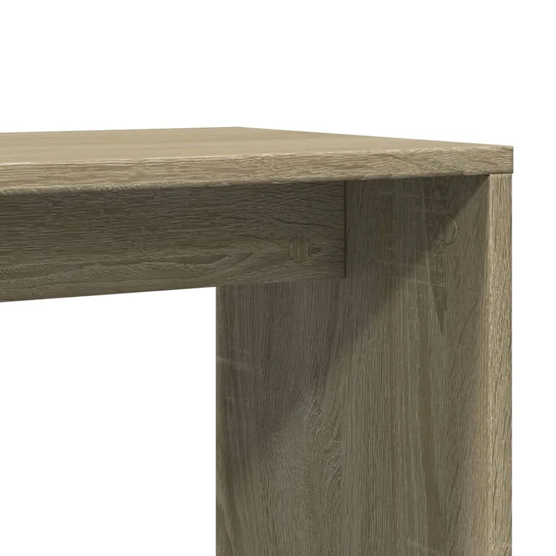 Lot de 2 tables d'appoint 50 x 30 x 50 cm bois ingénierie couleur chêne DEC032629