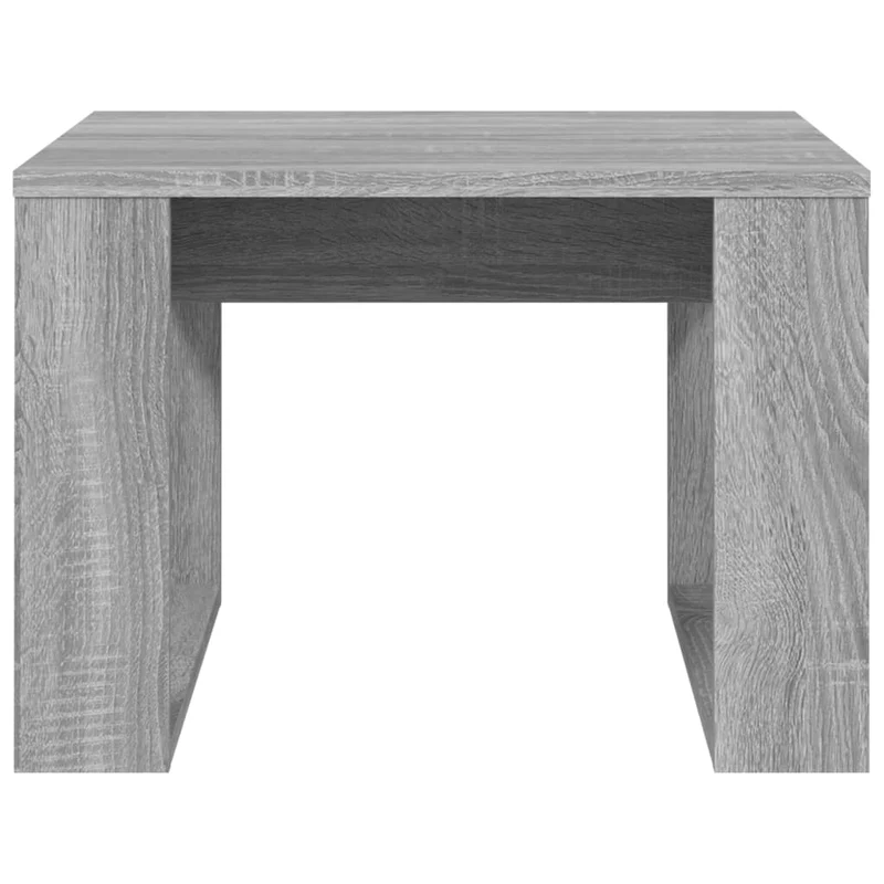 Table d'appoint table basse de salon 50 x 50 x 35 cm bois d'ingénierie gris DEC032536
