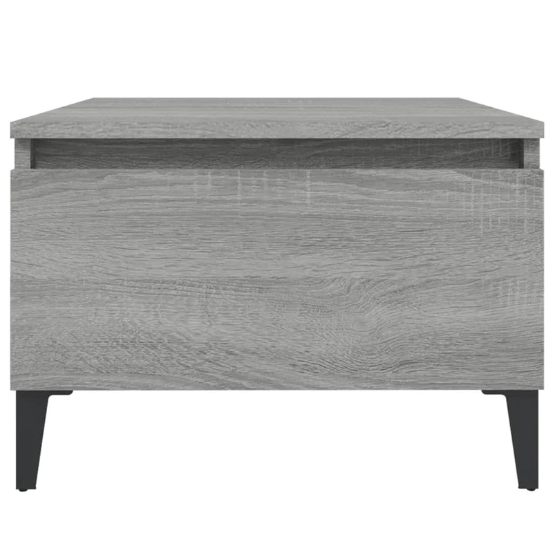 Table d'appoint table basse avec tiroir 50 x 46 x 35 cm bois d'ingénierie gris DEC032534
