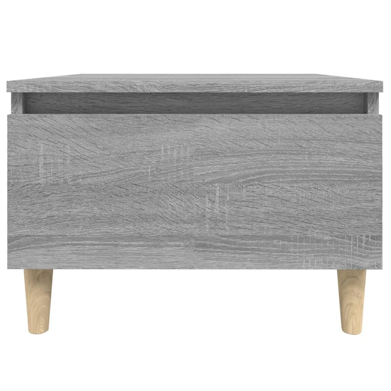 Table d'appoint table basse avec tiroir 50 x 46 x 35 cm bois d'ingénierie gris DEC032533