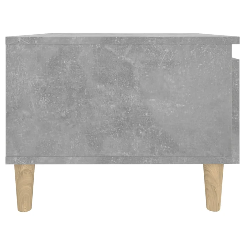 Table d'appoint table basse avec tiroir 50 x 46 x 35 cm en bois d'ingénierie gris DEC032455